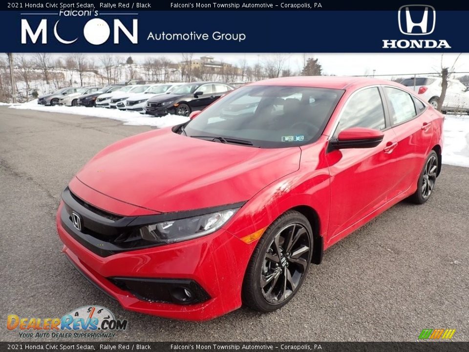 2021 Honda Civic Sport Sedan Rallye Red / Black Photo #1