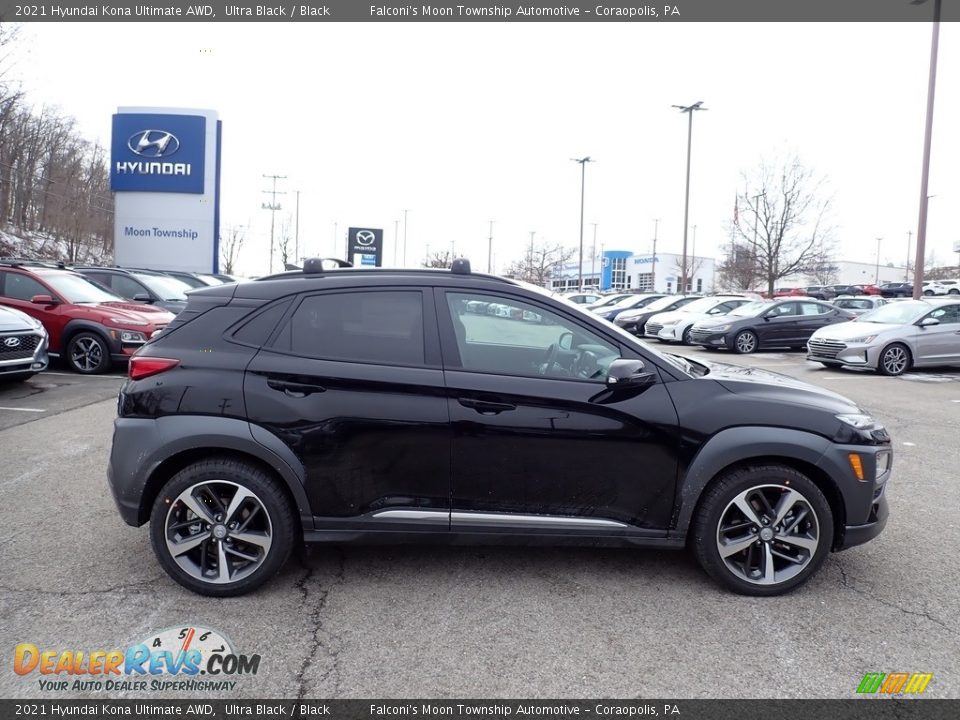 2021 Hyundai Kona Ultimate AWD Ultra Black / Black Photo #1