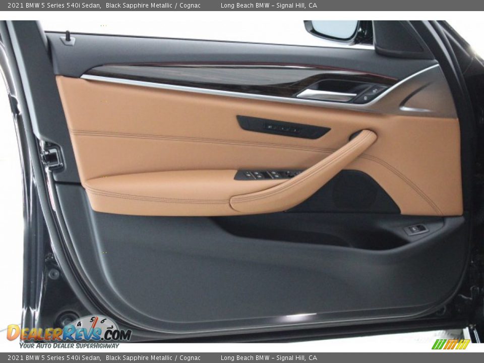 2021 BMW 5 Series 540i Sedan Black Sapphire Metallic / Cognac Photo #5