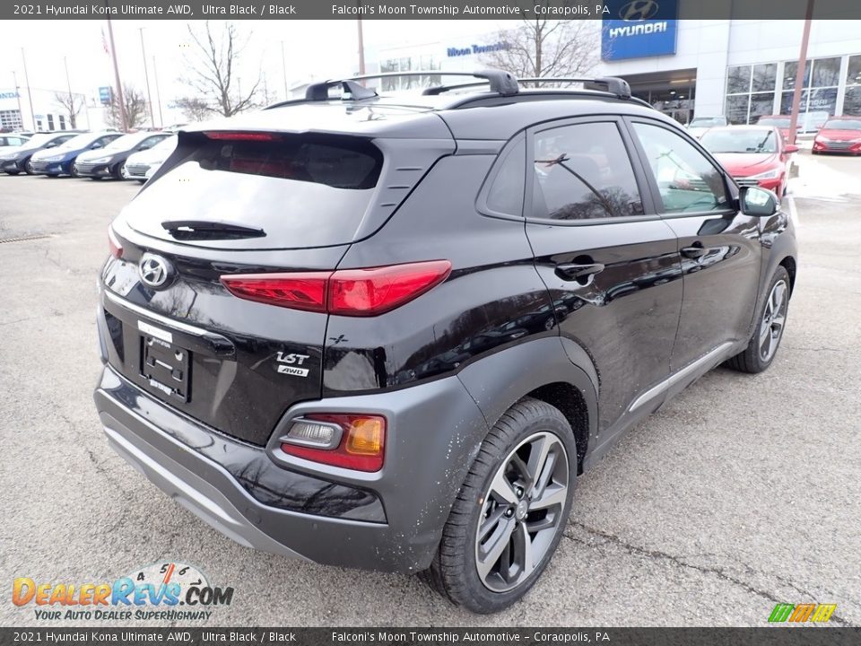 2021 Hyundai Kona Ultimate AWD Ultra Black / Black Photo #2