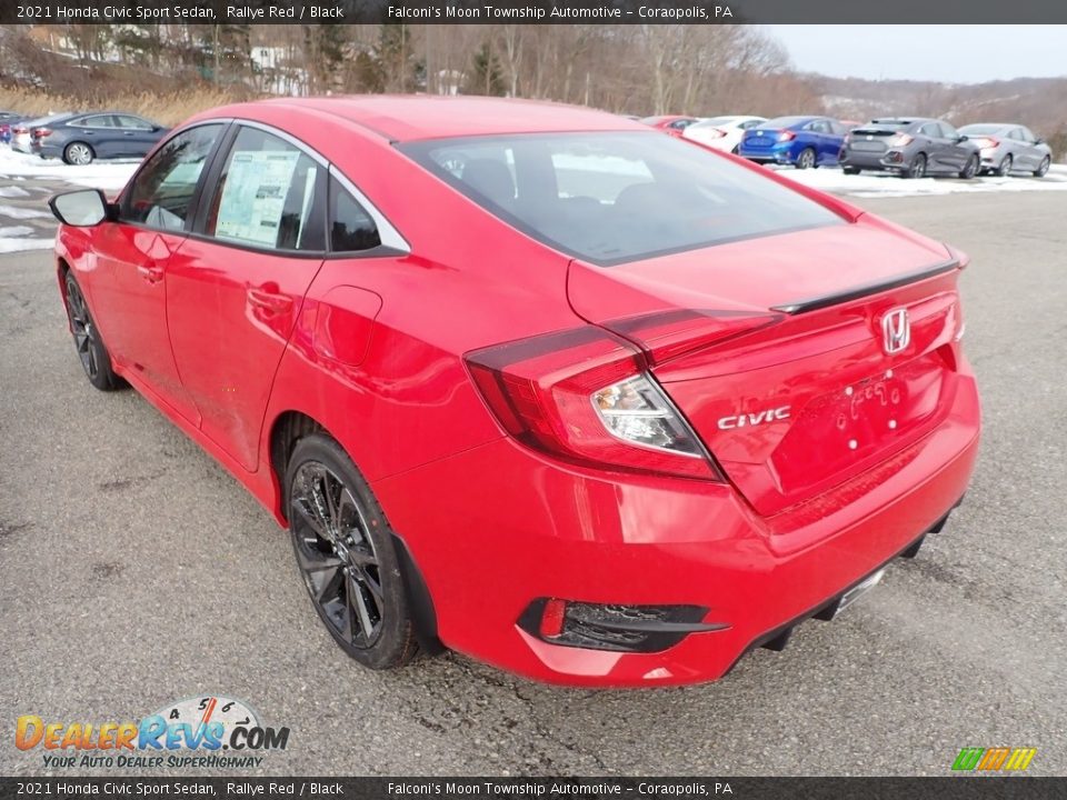 2021 Honda Civic Sport Sedan Rallye Red / Black Photo #3