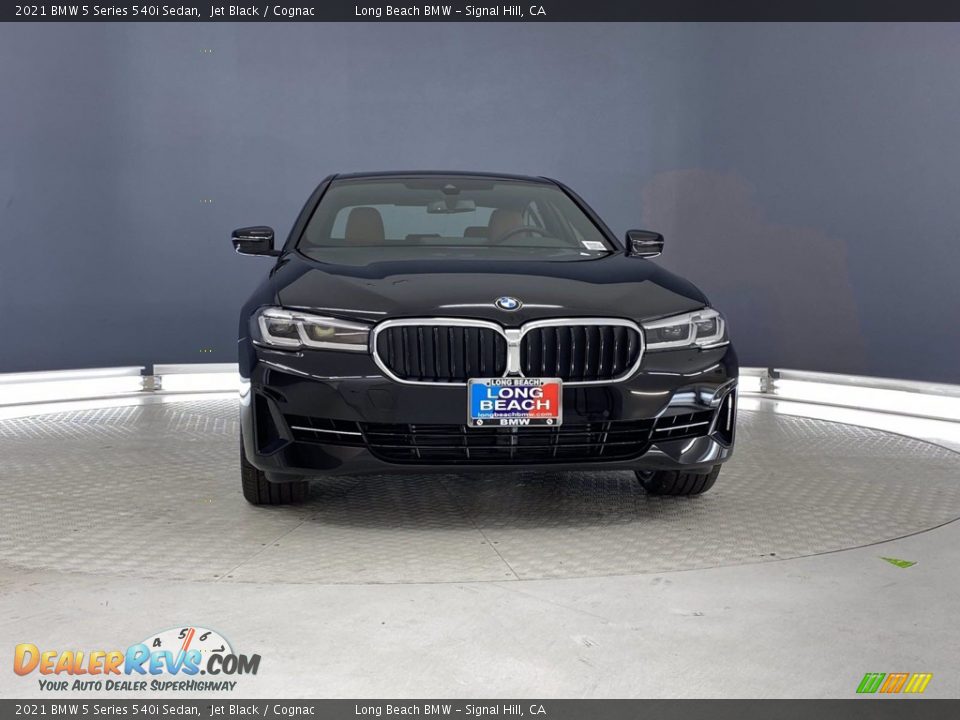 2021 BMW 5 Series 540i Sedan Jet Black / Cognac Photo #4