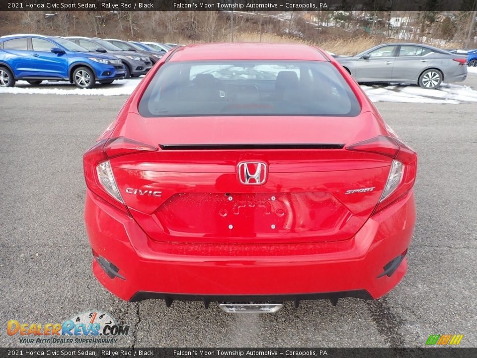 2021 Honda Civic Sport Sedan Rallye Red / Black Photo #4