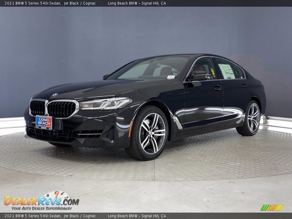2021 BMW 5 Series 540i Sedan Jet Black / Cognac Photo #5