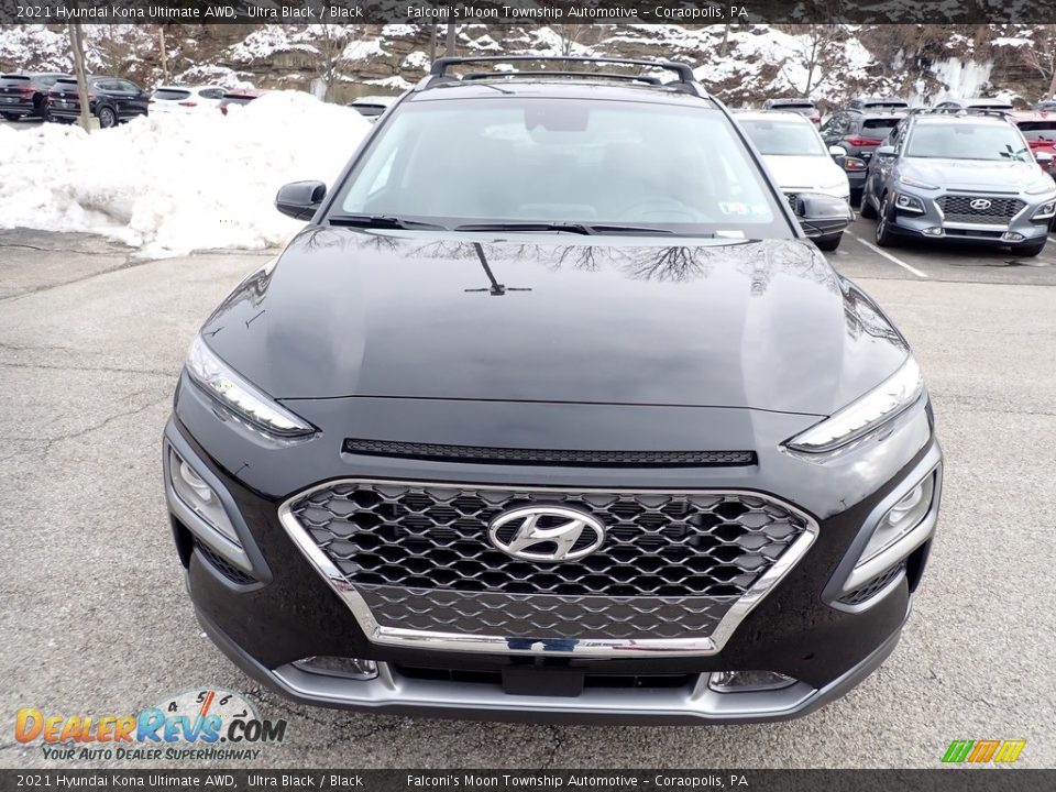 2021 Hyundai Kona Ultimate AWD Ultra Black / Black Photo #4