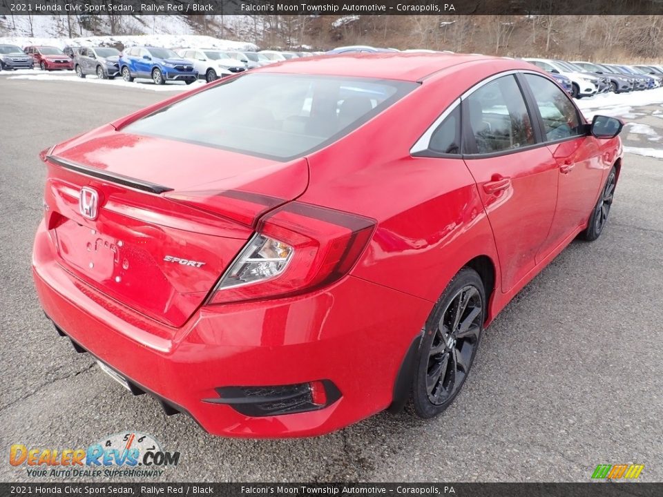 2021 Honda Civic Sport Sedan Rallye Red / Black Photo #5