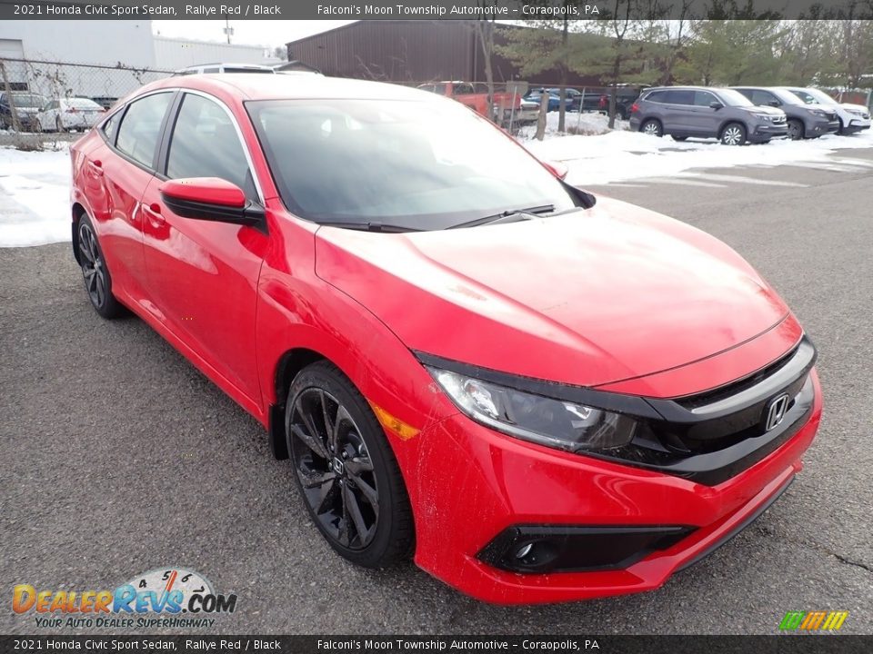 2021 Honda Civic Sport Sedan Rallye Red / Black Photo #6