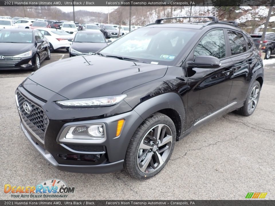 2021 Hyundai Kona Ultimate AWD Ultra Black / Black Photo #5