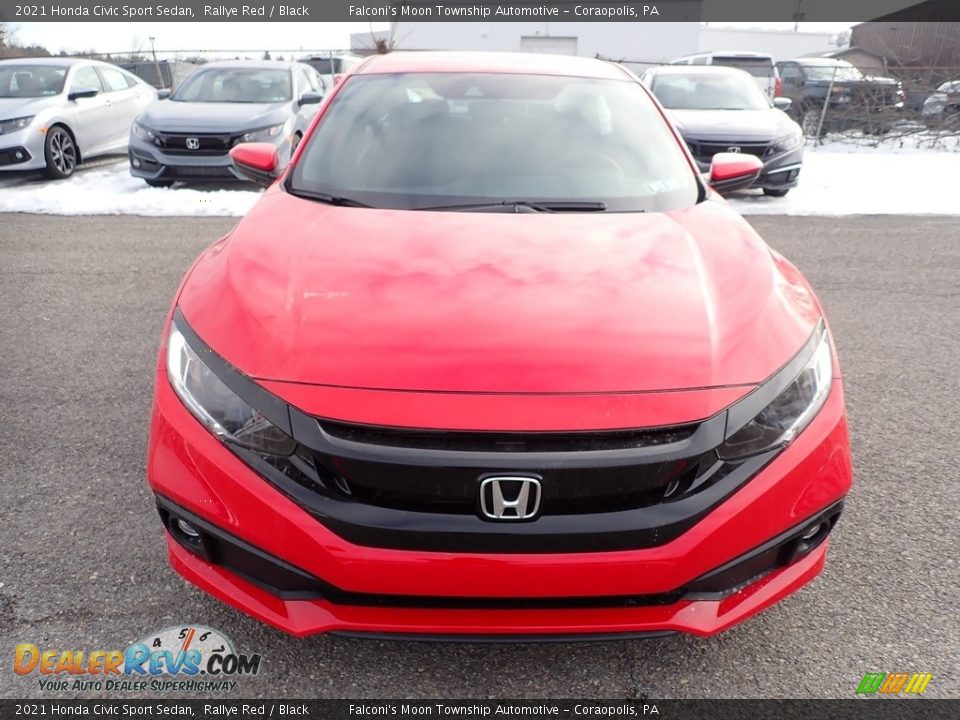 2021 Honda Civic Sport Sedan Rallye Red / Black Photo #7