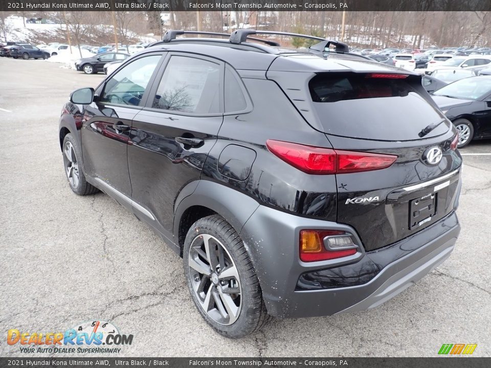 2021 Hyundai Kona Ultimate AWD Ultra Black / Black Photo #7