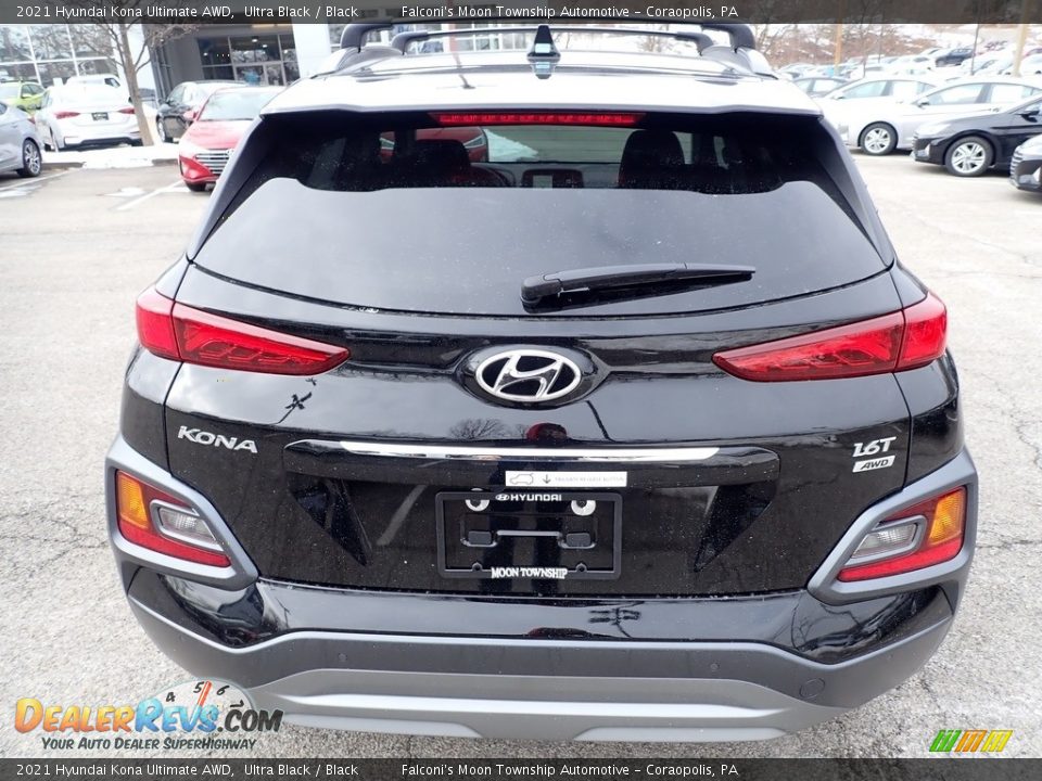 2021 Hyundai Kona Ultimate AWD Ultra Black / Black Photo #8