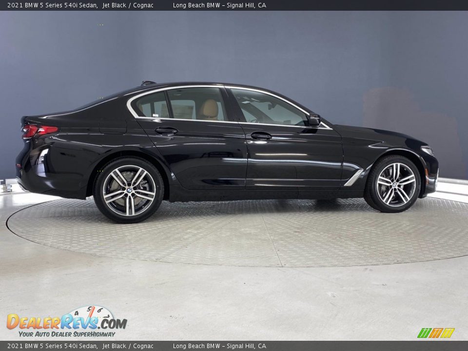 2021 BMW 5 Series 540i Sedan Jet Black / Cognac Photo #11