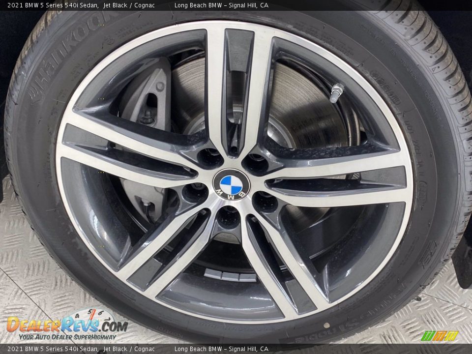 2021 BMW 5 Series 540i Sedan Jet Black / Cognac Photo #12