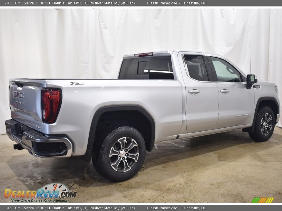 2021 GMC Sierra 1500 SLE Double Cab 4WD Quicksilver Metallic / Jet Black Photo #2