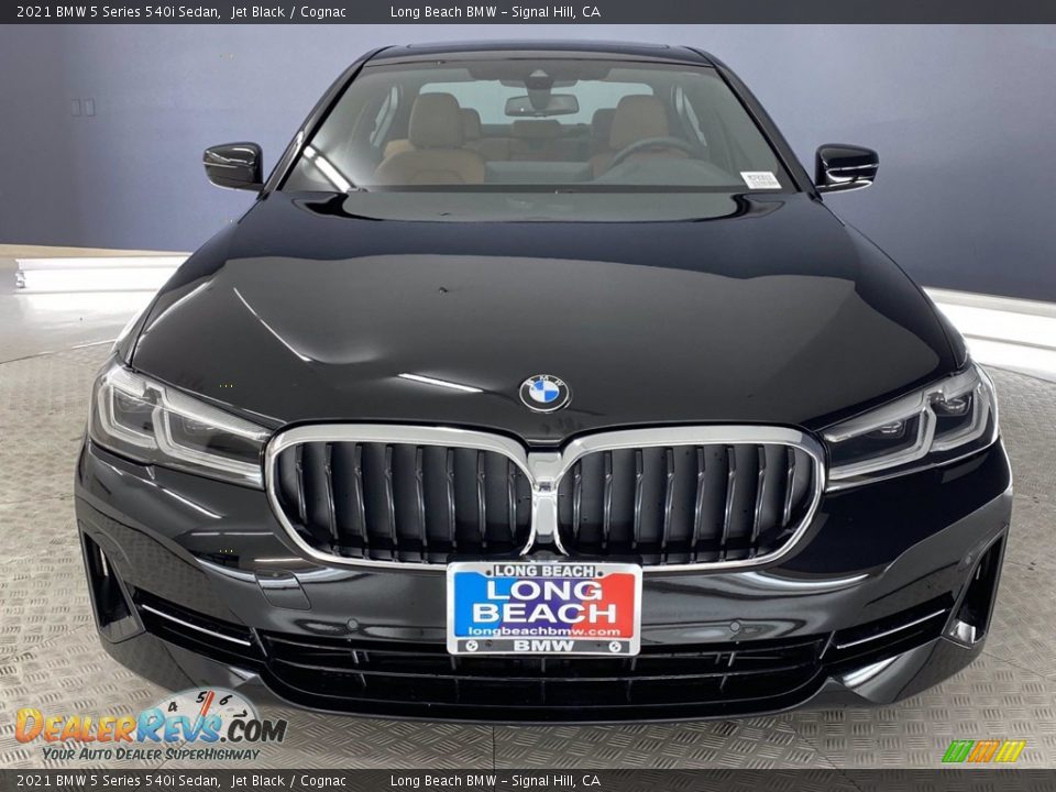 2021 BMW 5 Series 540i Sedan Jet Black / Cognac Photo #14