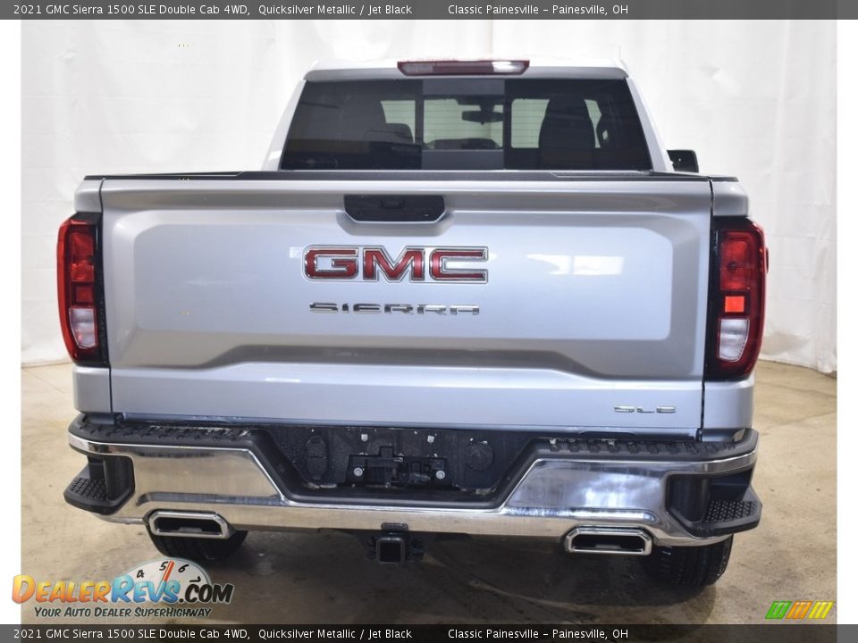 2021 GMC Sierra 1500 SLE Double Cab 4WD Quicksilver Metallic / Jet Black Photo #3