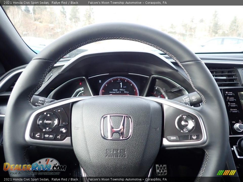 2021 Honda Civic Sport Sedan Rallye Red / Black Photo #15