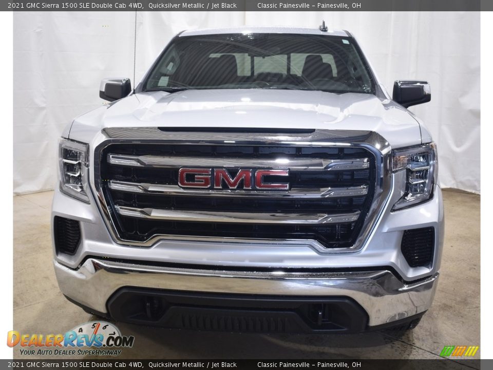 2021 GMC Sierra 1500 SLE Double Cab 4WD Quicksilver Metallic / Jet Black Photo #4