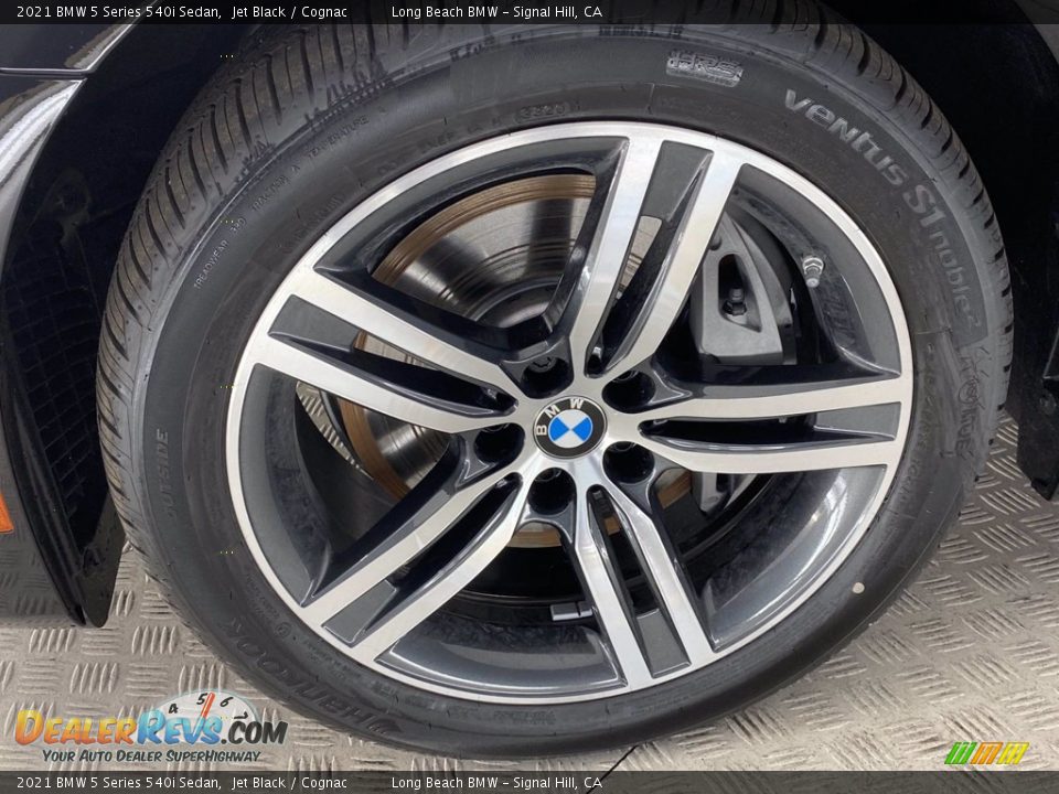 2021 BMW 5 Series 540i Sedan Jet Black / Cognac Photo #16