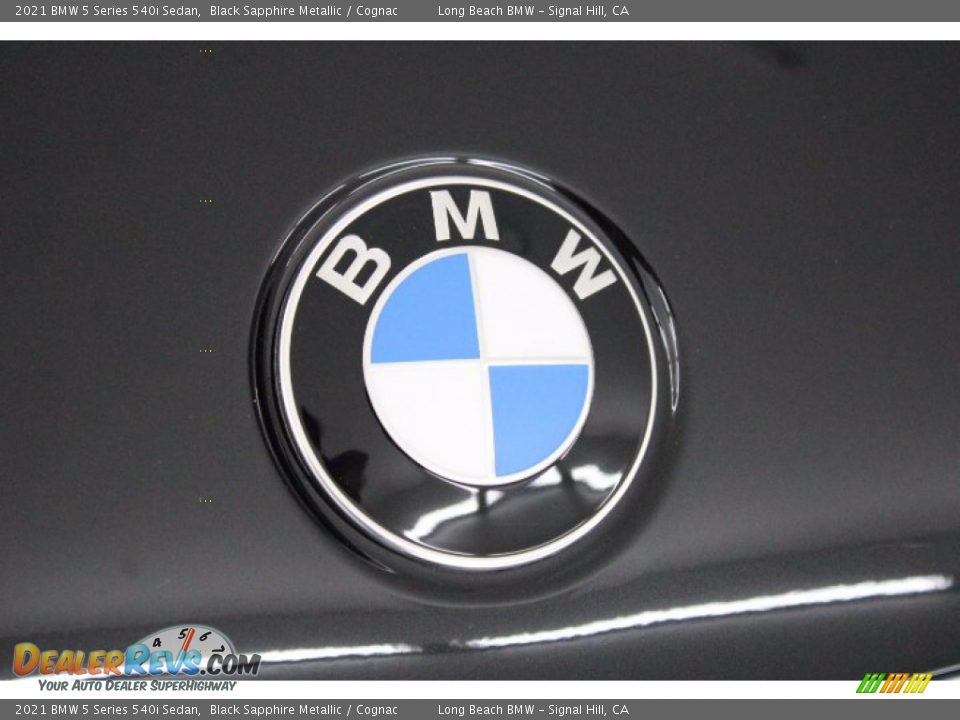 2021 BMW 5 Series 540i Sedan Black Sapphire Metallic / Cognac Photo #21