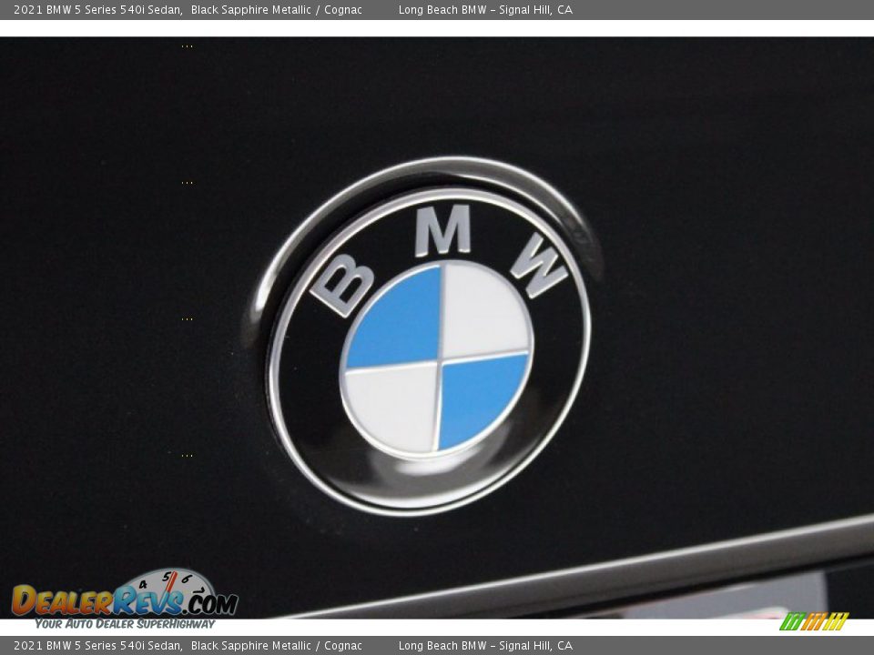 2021 BMW 5 Series 540i Sedan Black Sapphire Metallic / Cognac Photo #23