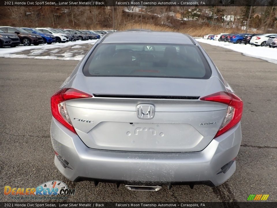 2021 Honda Civic Sport Sedan Lunar Silver Metallic / Black Photo #4