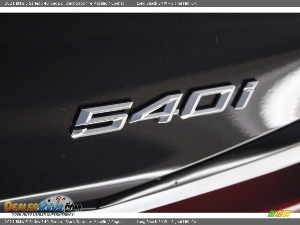 2021 BMW 5 Series 540i Sedan Black Sapphire Metallic / Cognac Photo #24