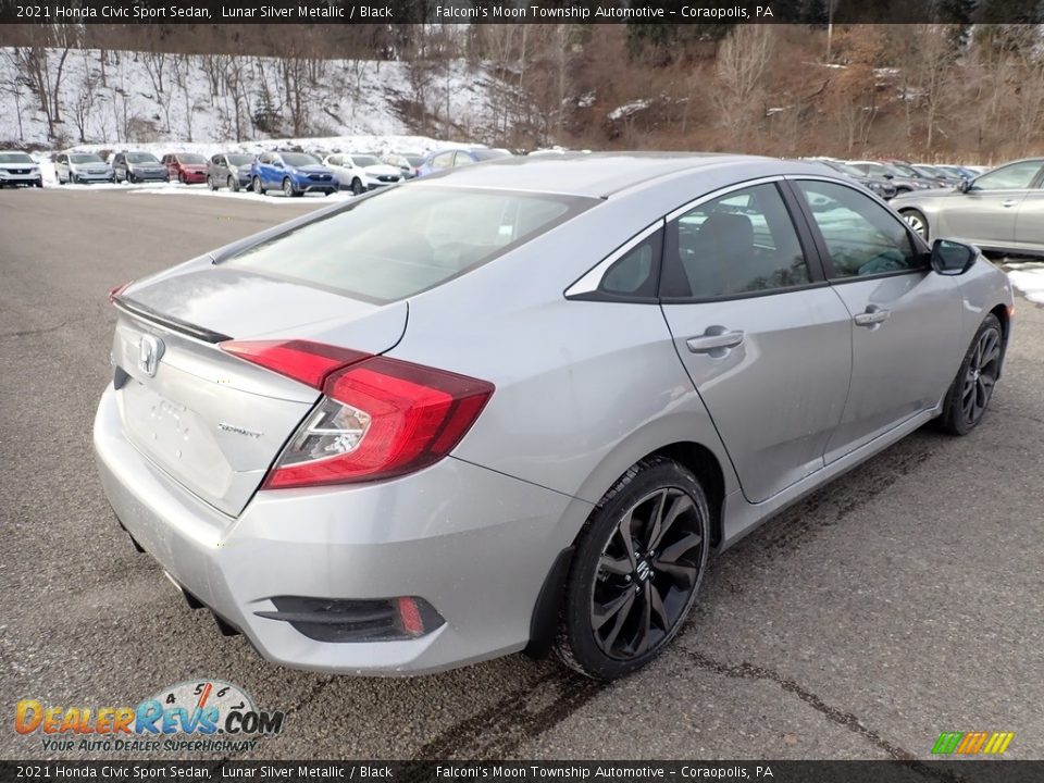 2021 Honda Civic Sport Sedan Lunar Silver Metallic / Black Photo #5