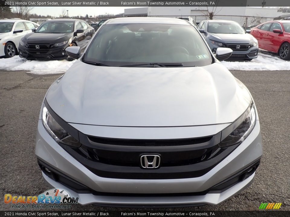 2021 Honda Civic Sport Sedan Lunar Silver Metallic / Black Photo #7