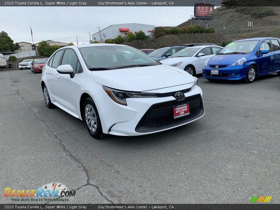 2020 Toyota Corolla L Super White / Light Gray Photo #1