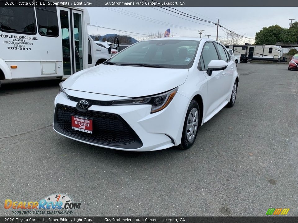 2020 Toyota Corolla L Super White / Light Gray Photo #2