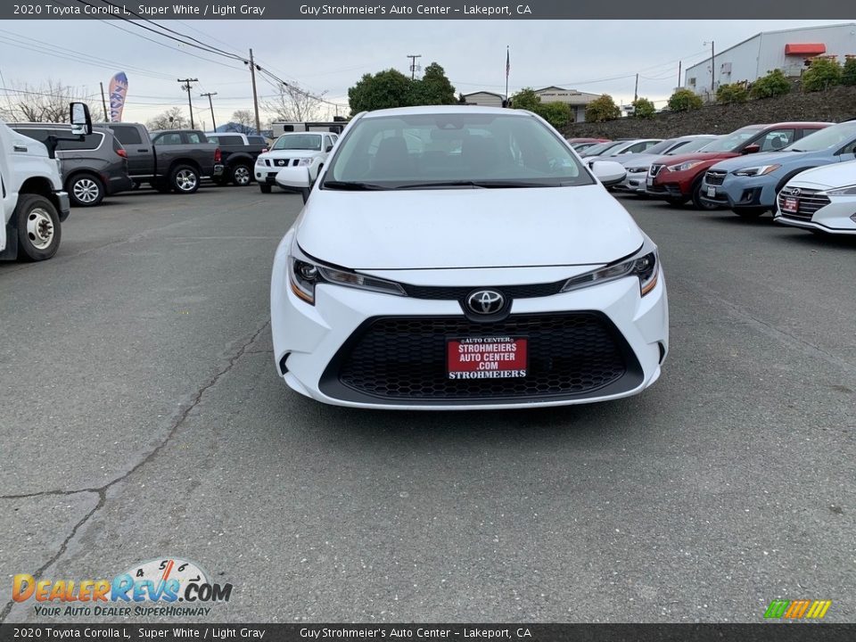 2020 Toyota Corolla L Super White / Light Gray Photo #3