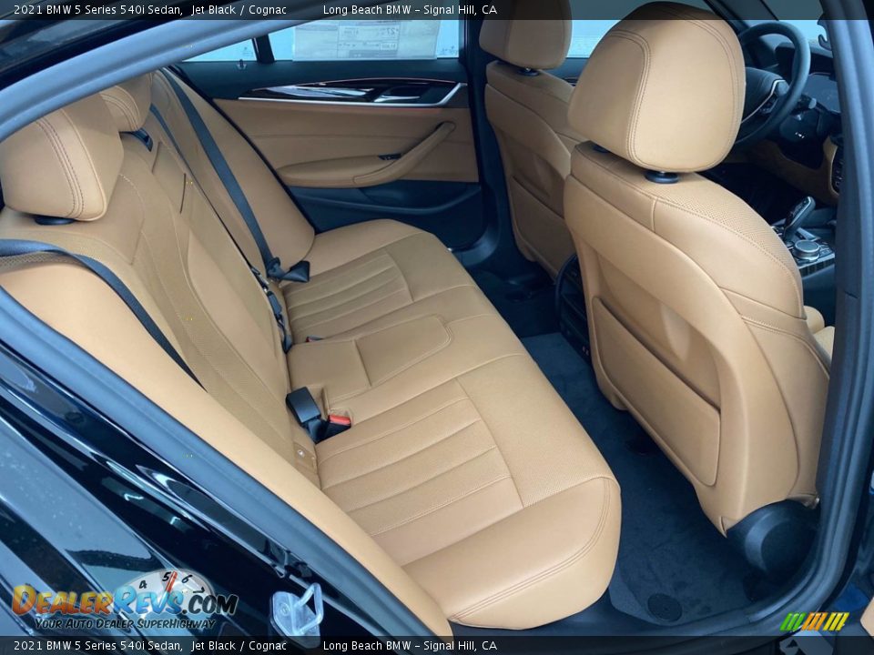 2021 BMW 5 Series 540i Sedan Jet Black / Cognac Photo #29