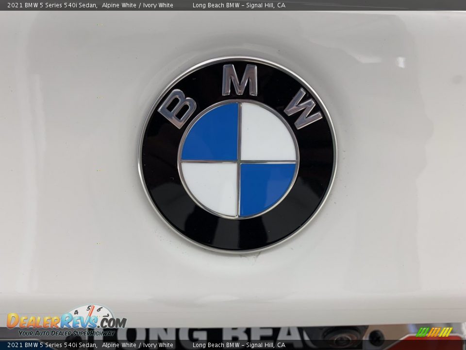 2021 BMW 5 Series 540i Sedan Alpine White / Ivory White Photo #13