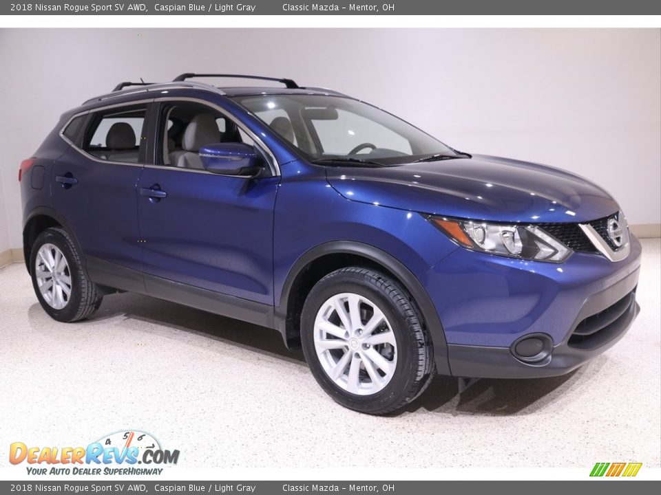 2018 Nissan Rogue Sport SV AWD Caspian Blue / Light Gray Photo #1