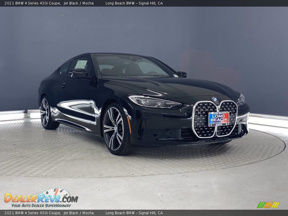2021 BMW 4 Series 430i Coupe Jet Black / Mocha Photo #1
