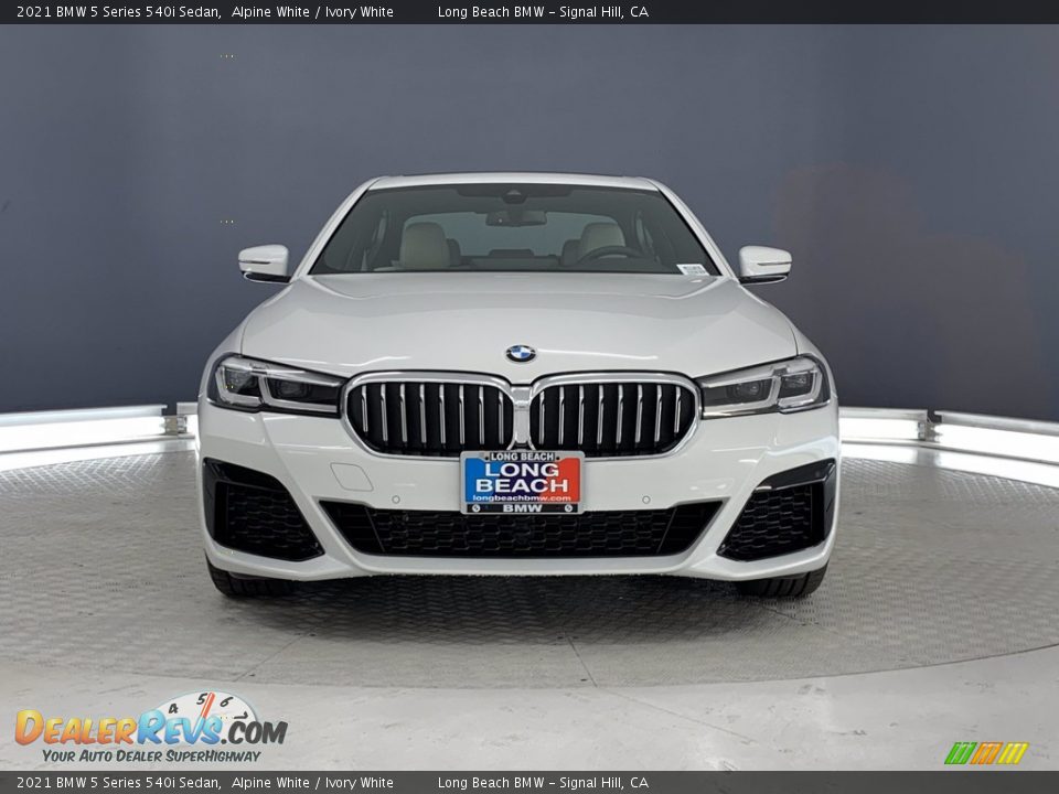 2021 BMW 5 Series 540i Sedan Alpine White / Ivory White Photo #23