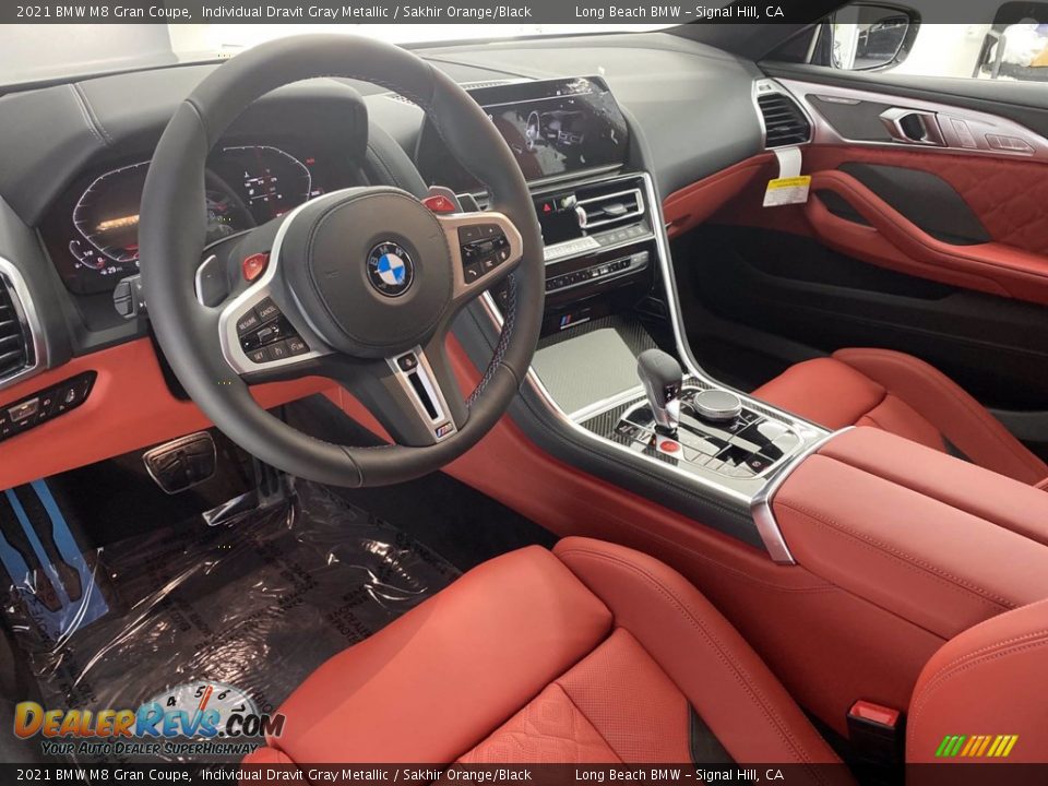 Sakhir Orange/Black Interior - 2021 BMW M8 Gran Coupe Photo #3
