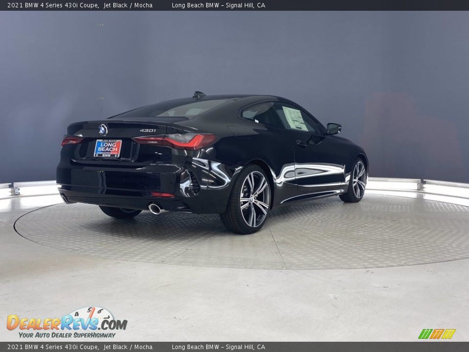 2021 BMW 4 Series 430i Coupe Jet Black / Mocha Photo #8