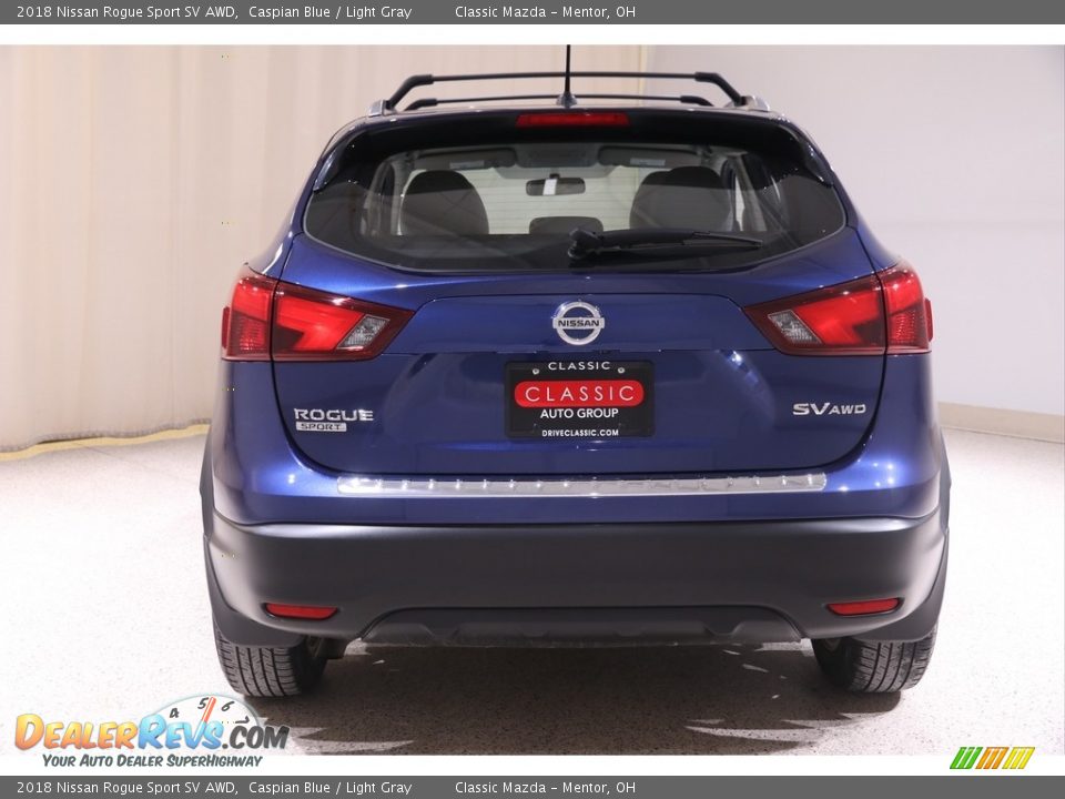 2018 Nissan Rogue Sport SV AWD Caspian Blue / Light Gray Photo #18