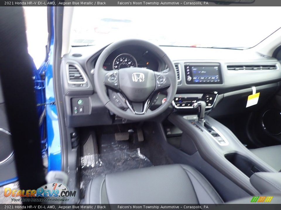 2021 Honda HR-V EX-L AWD Aegean Blue Metallic / Black Photo #10