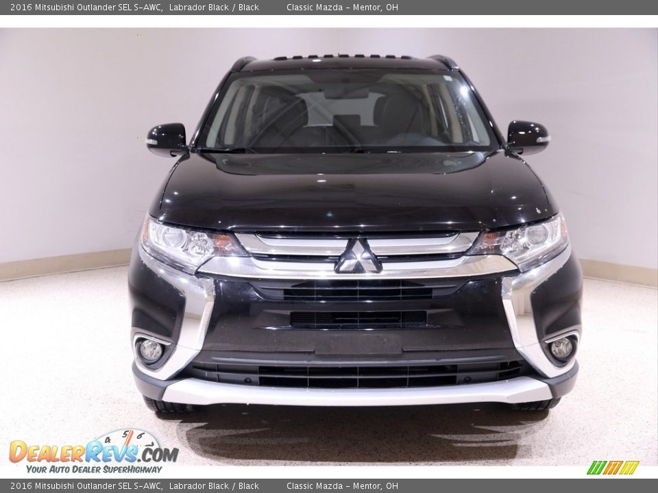 2016 Mitsubishi Outlander SEL S-AWC Labrador Black / Black Photo #2