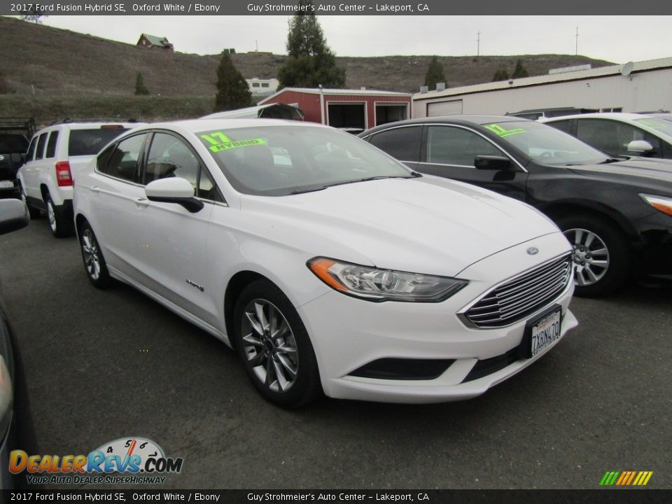 2017 Ford Fusion Hybrid SE Oxford White / Ebony Photo #1