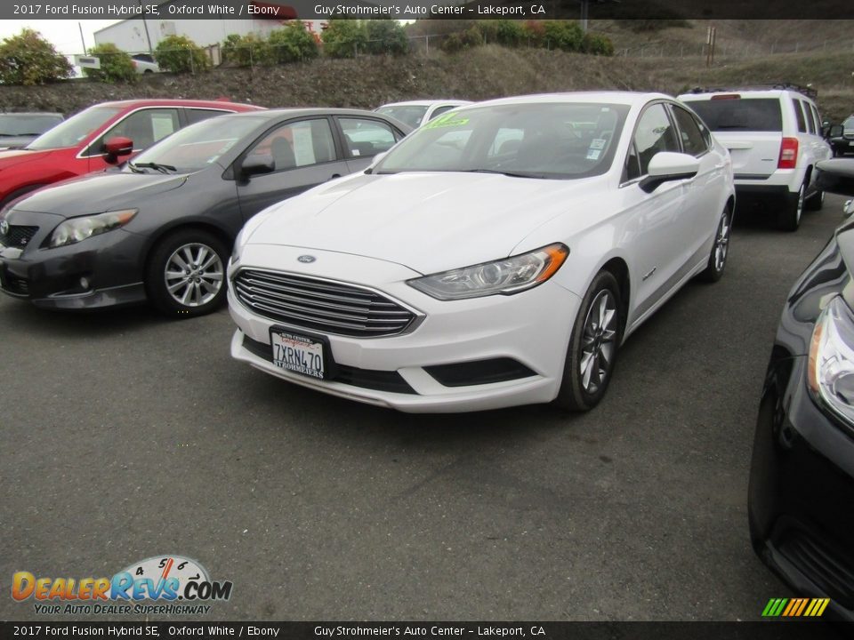 2017 Ford Fusion Hybrid SE Oxford White / Ebony Photo #2