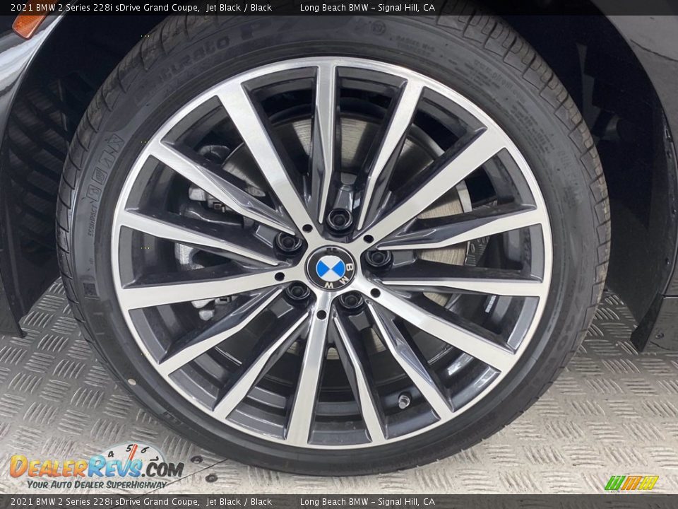 2021 BMW 2 Series 228i sDrive Grand Coupe Jet Black / Black Photo #12