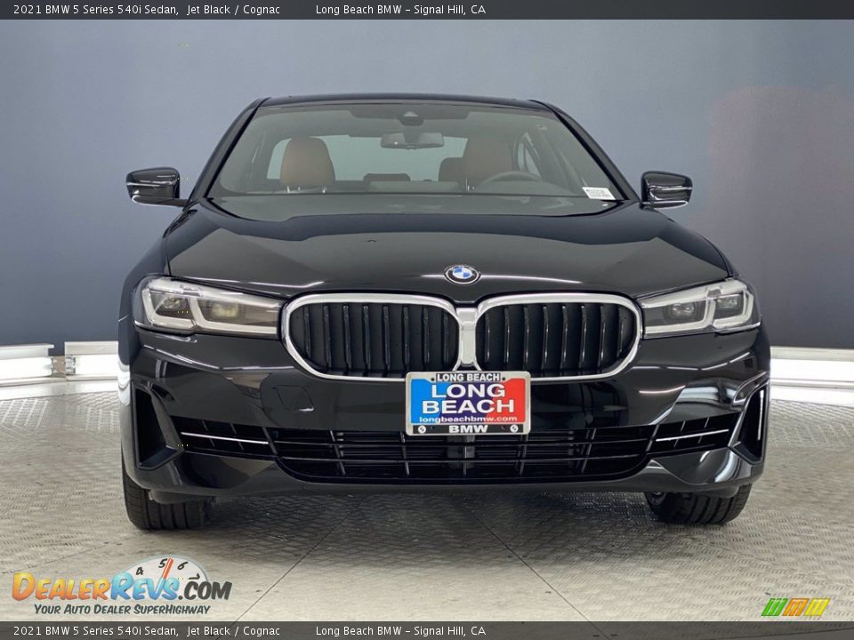 2021 BMW 5 Series 540i Sedan Jet Black / Cognac Photo #4