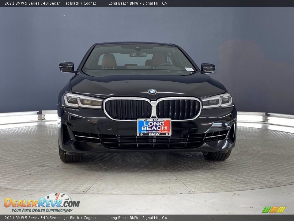 2021 BMW 5 Series 540i Sedan Jet Black / Cognac Photo #5