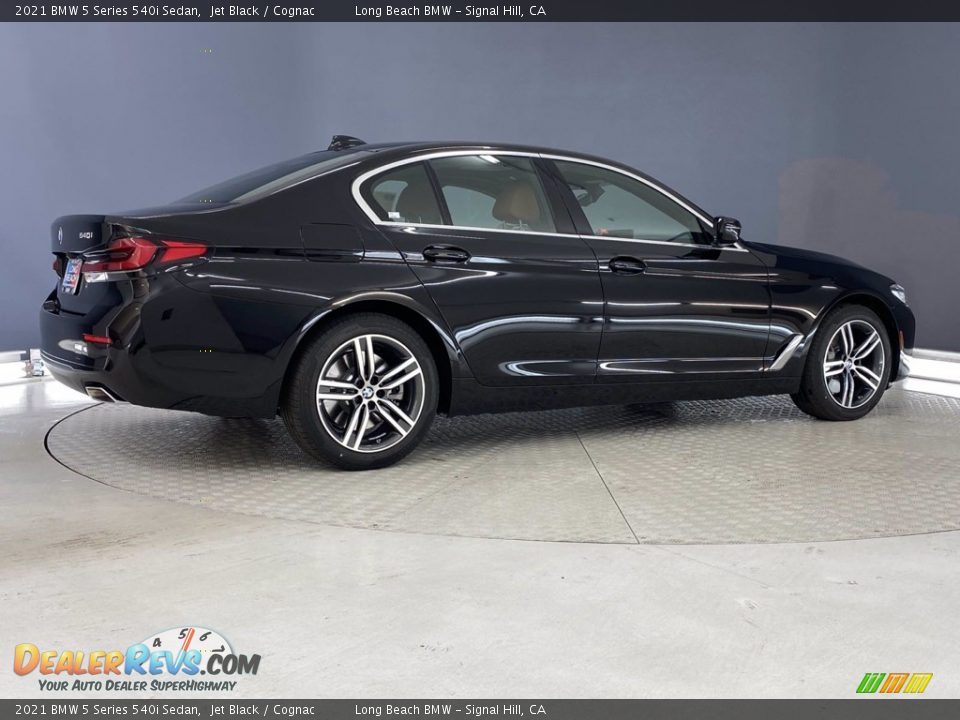 2021 BMW 5 Series 540i Sedan Jet Black / Cognac Photo #11