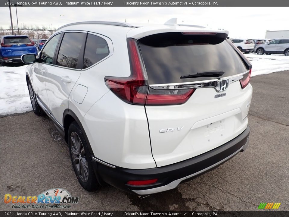 2021 Honda CR-V Touring AWD Platinum White Pearl / Ivory Photo #3