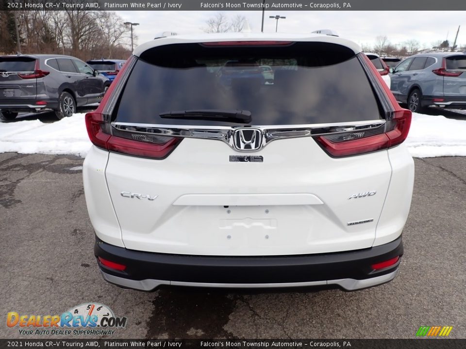 2021 Honda CR-V Touring AWD Platinum White Pearl / Ivory Photo #4